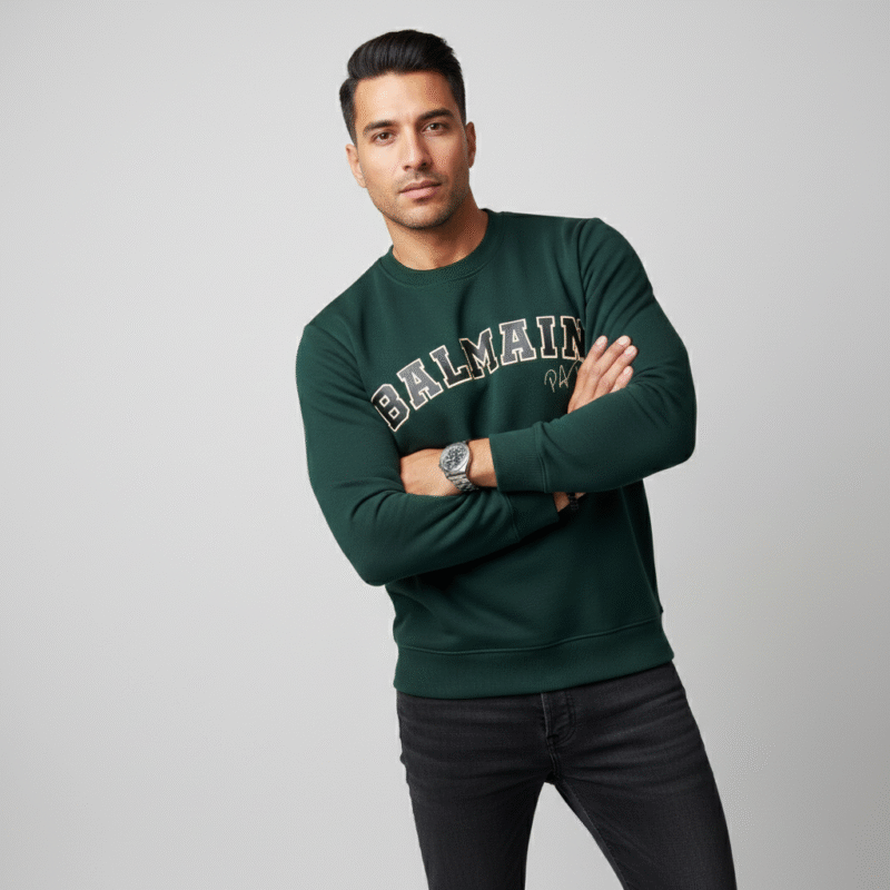 BM ROUND NECK SWEATSHIRT MAROON