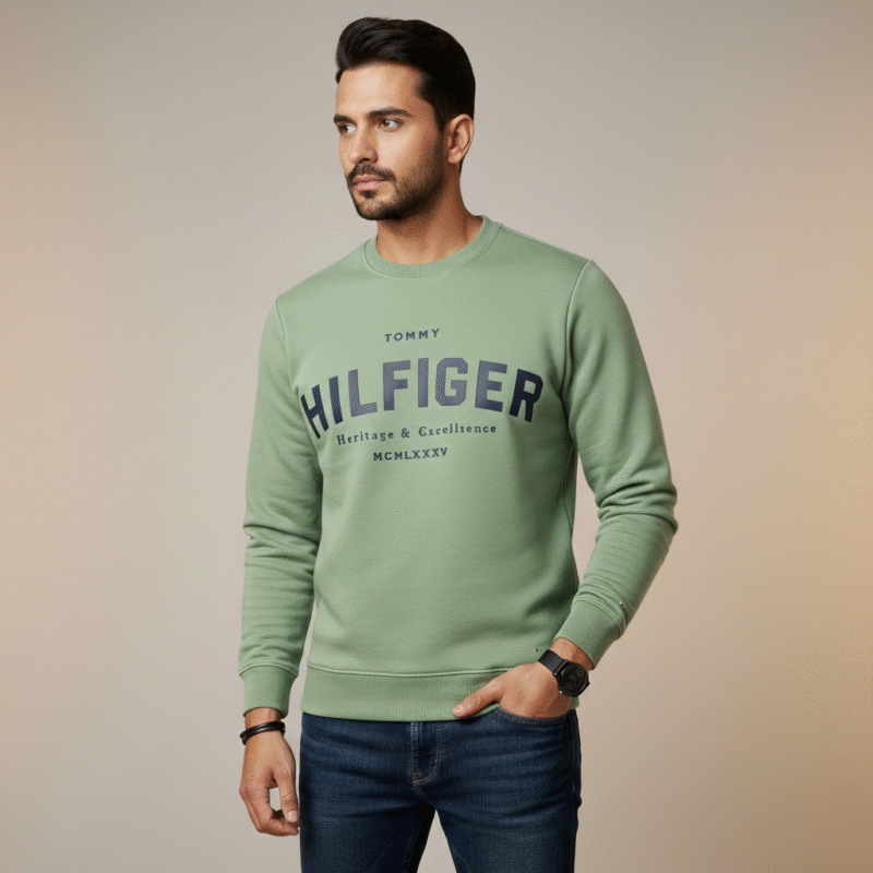 HF ROUND NECK SWEATSHIRT MINT
