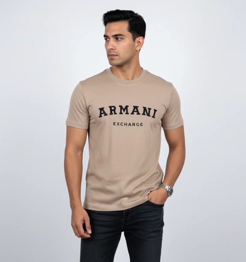 AE ROUND NECK T-SHIRT BISCUIT