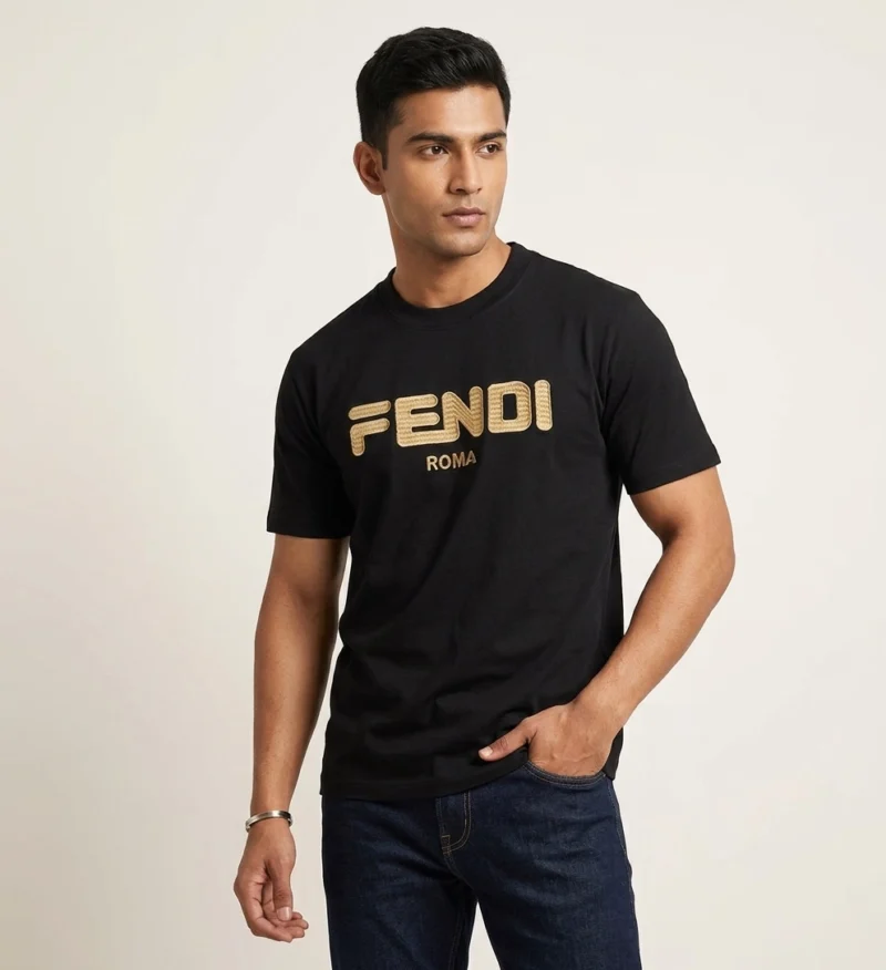 FND ROUND NECK T-SHIRT BLACK