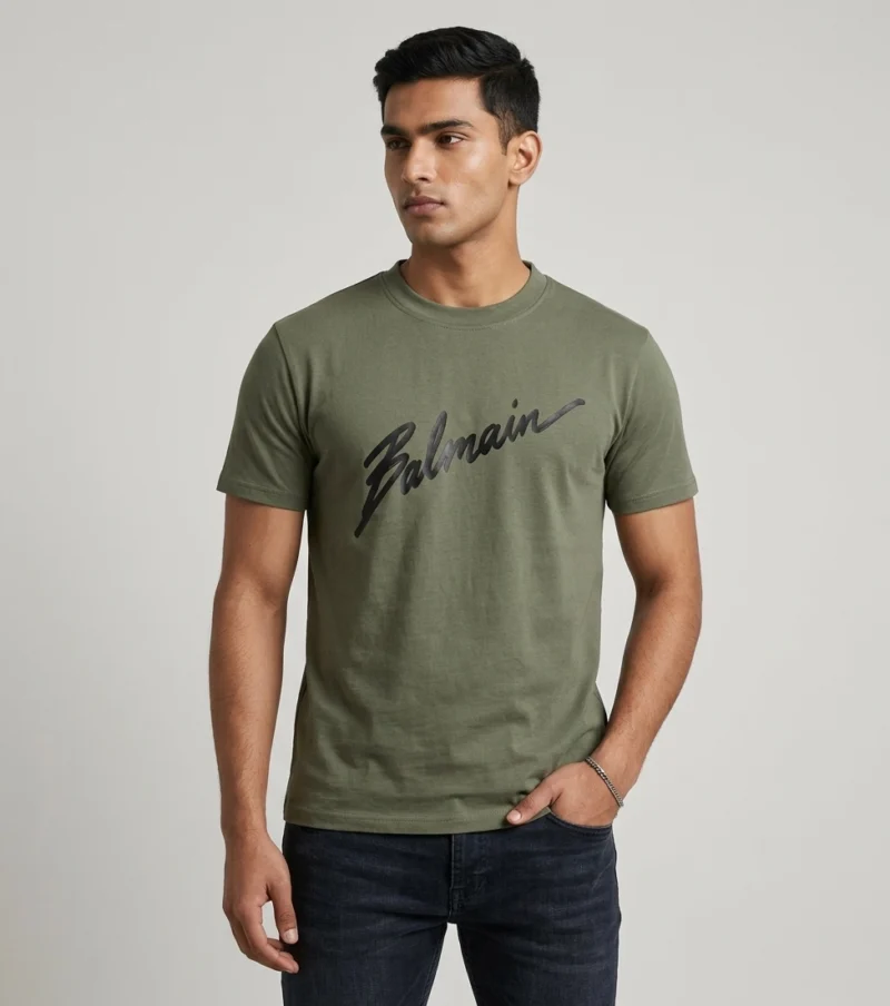 BM ROUND NECK T-SHIRT OLIVE