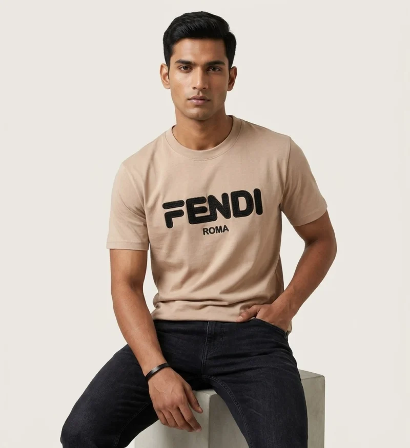 FND ROUND NECK T-SHIRT BISCUIT