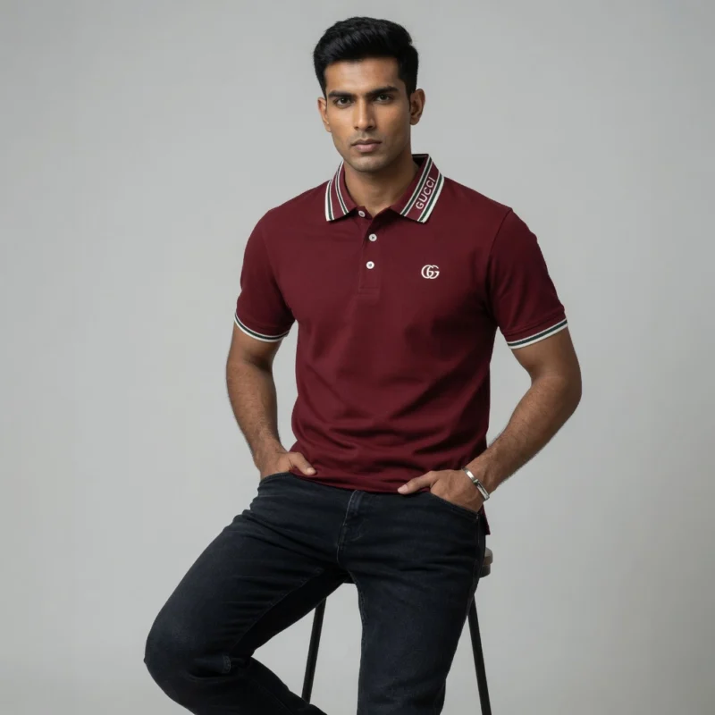 GC POLO T-SHIRT MAROON