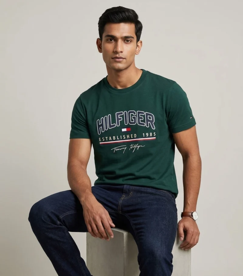 HF ROUND NECK T-SHIRT GREEN