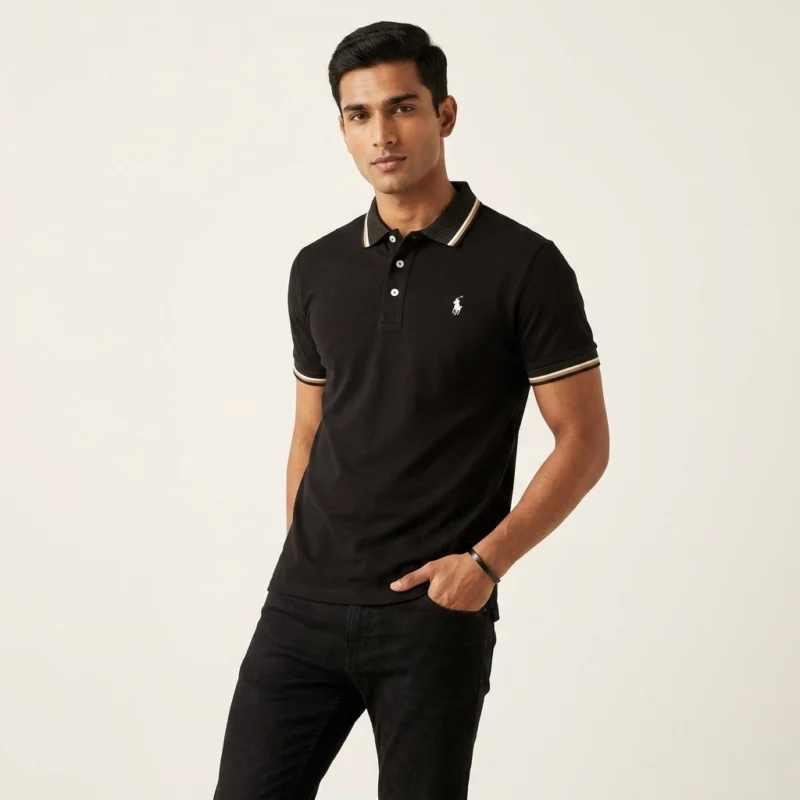 RL POLO T-SHIRT BLACK