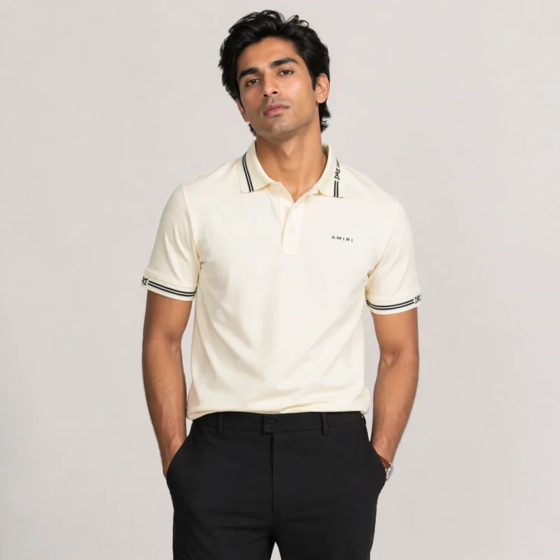 AMR POLO T-SHIRT CREAM
