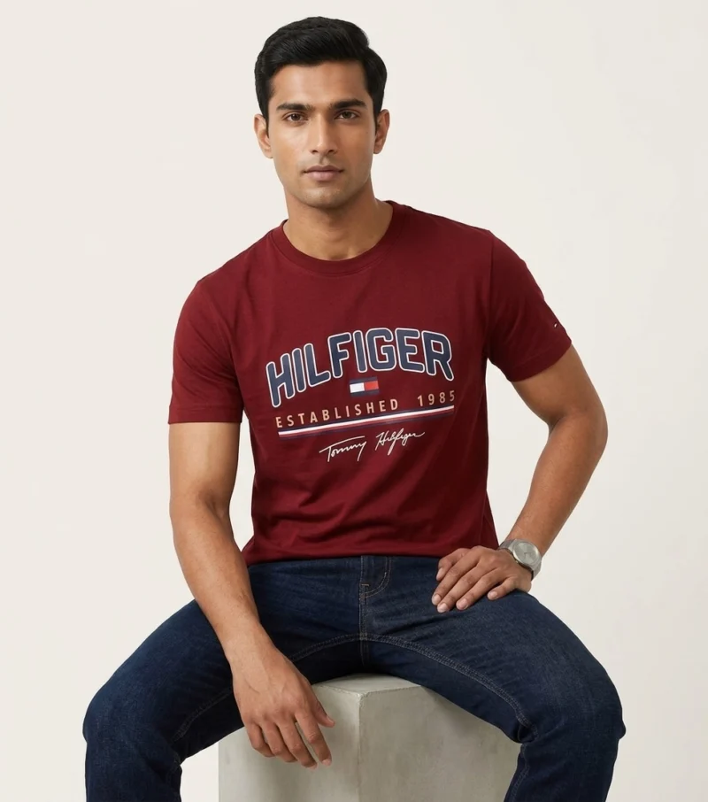 HF ROUND NECK T-SHIRT RED