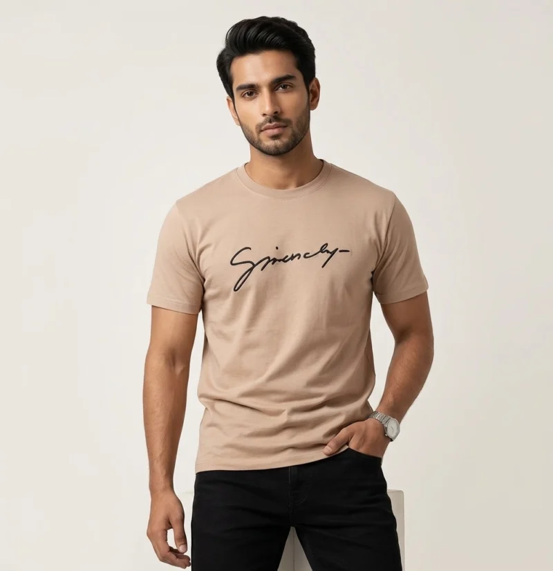 GV ROUND NECK T-SHIRT BISCUIT